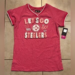 NFL Pink Steelers Short Sleeve Tee